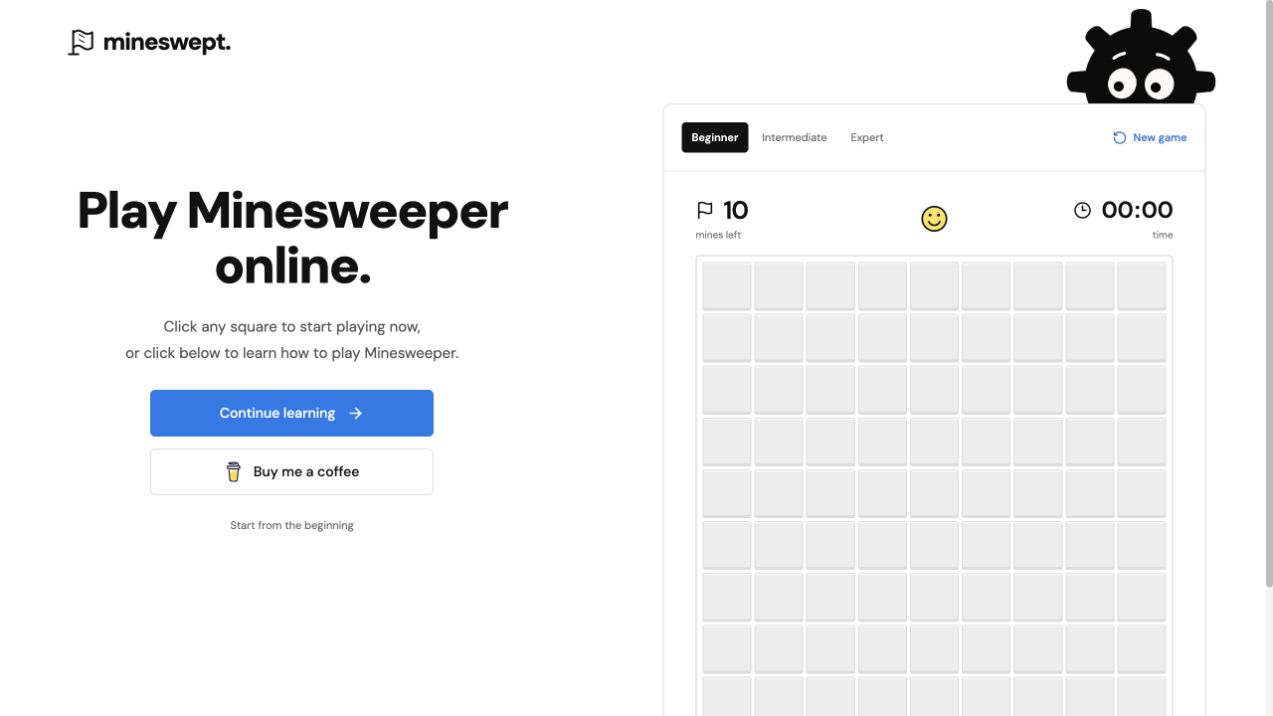 Mineswept homepage